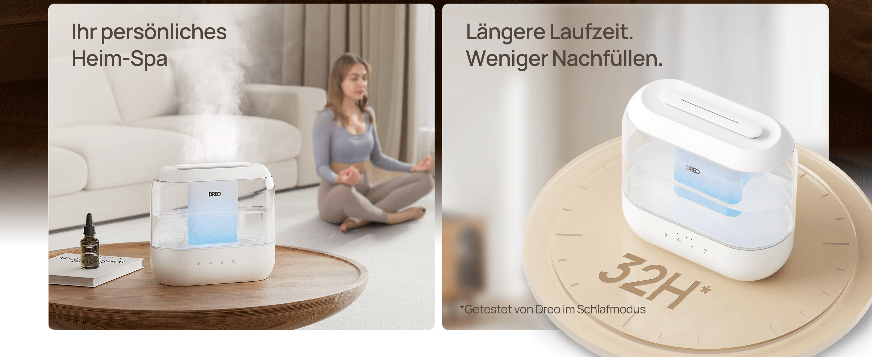 Längere Laufzeit. Weniger Nachfüllen.