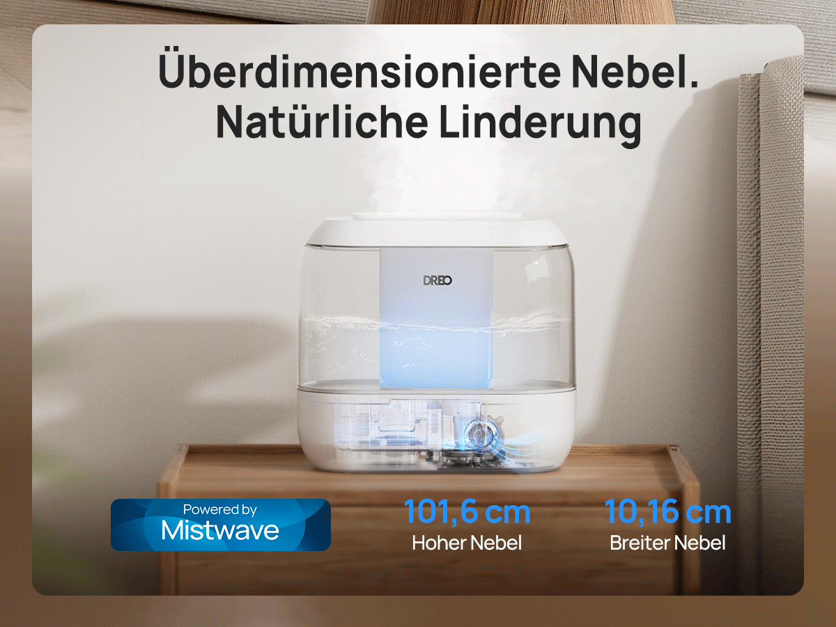 Überdimensionierte Nebel. Natürliche Linderung