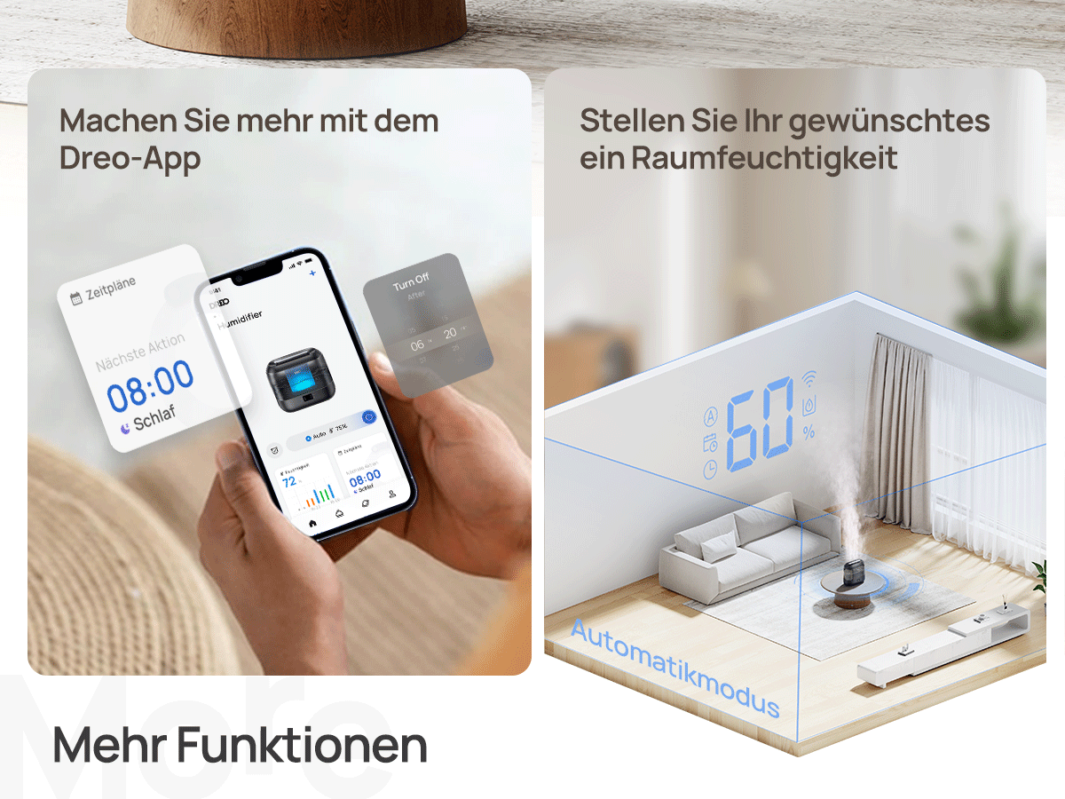 Machen Sie mehr mit dem Dreo-App