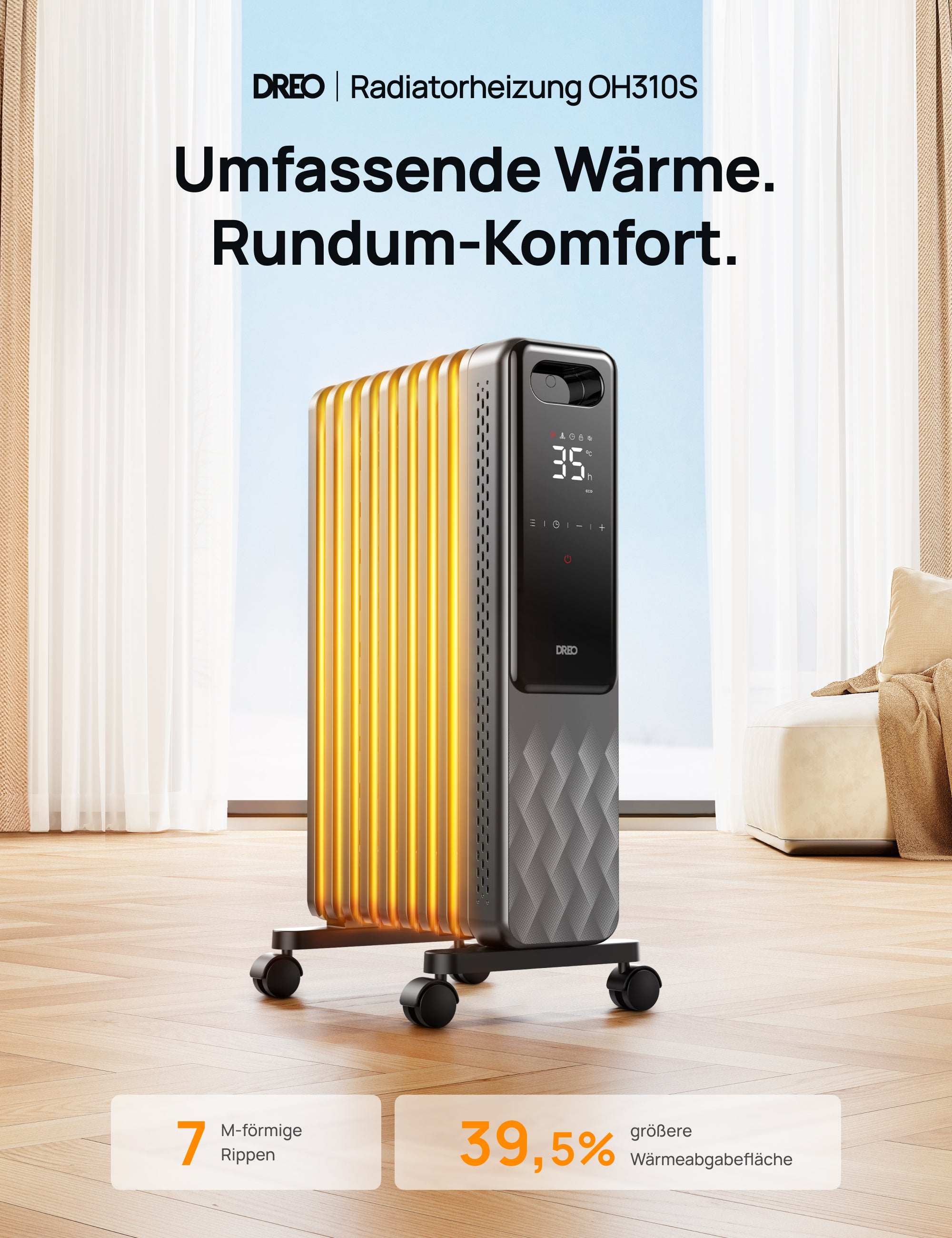 Radiatorheizung OH310S - DREO DE