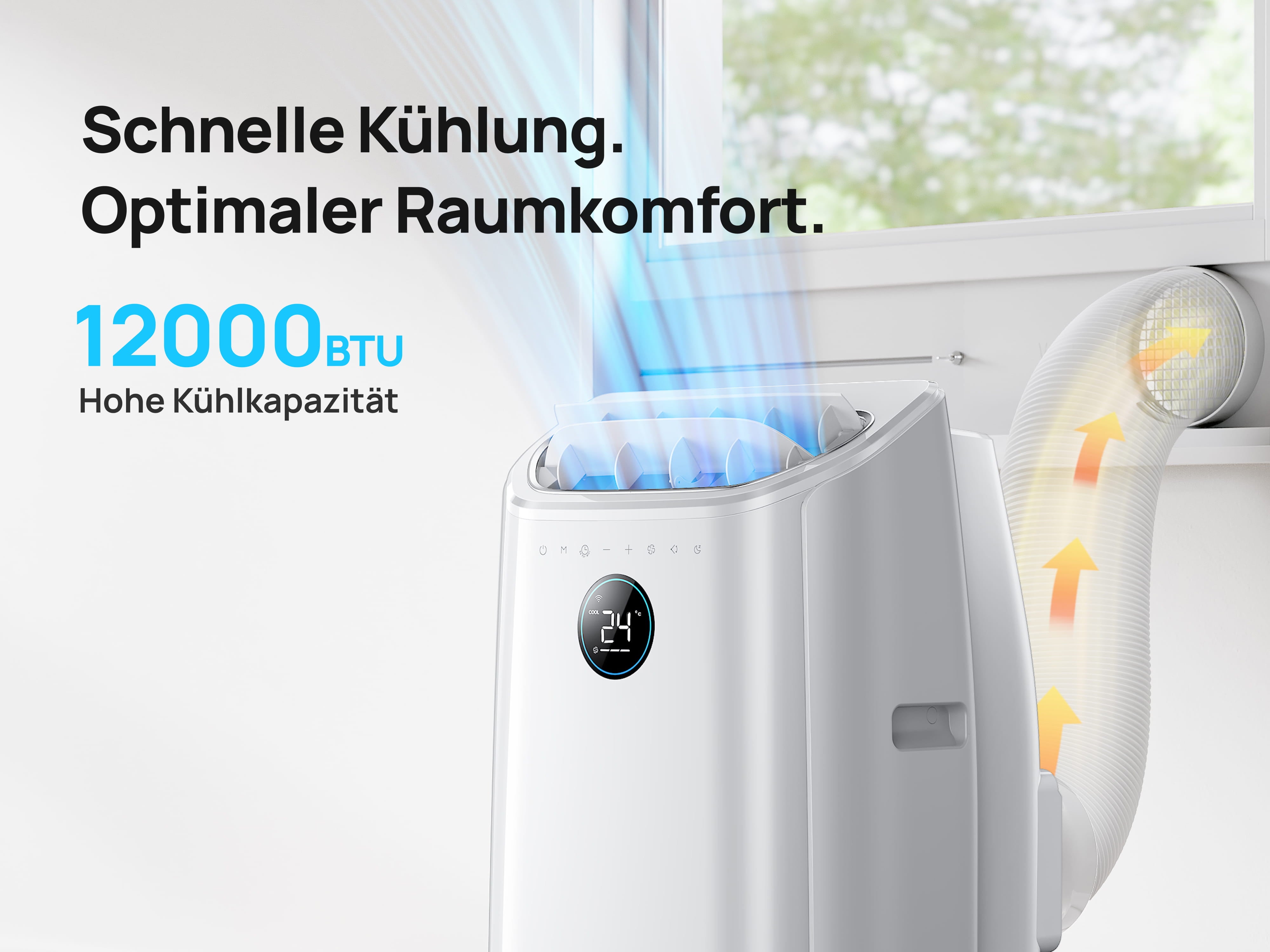Schnelle Kühlung. Optimaler Raumkomfort.