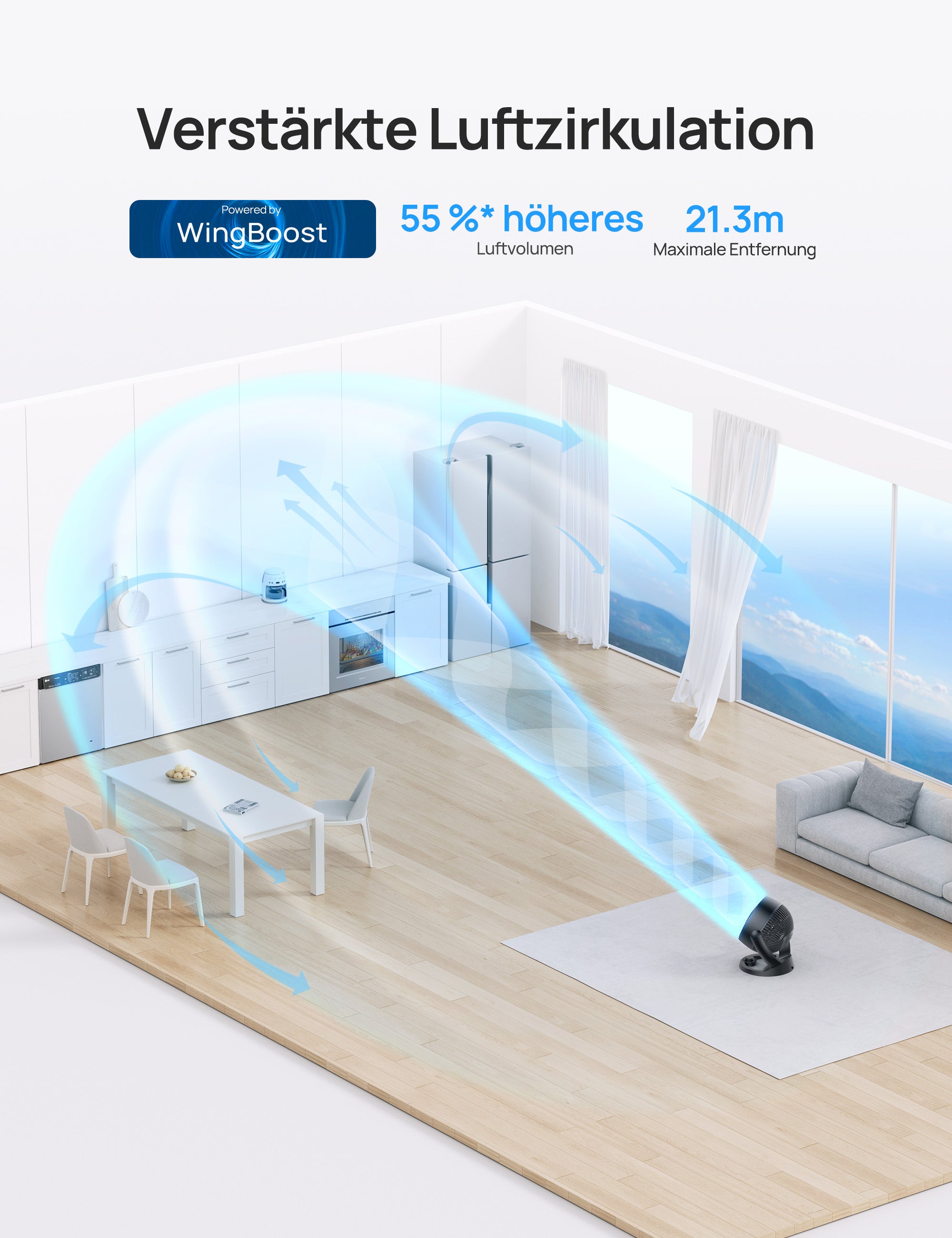 TurboPoly™ Tischventilator 312