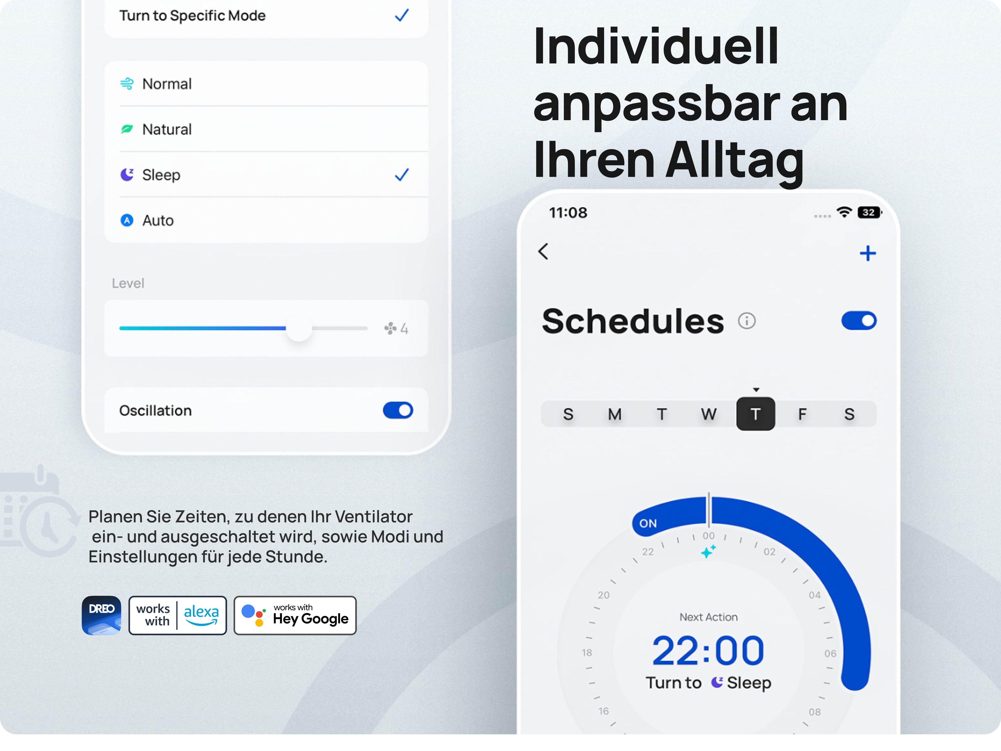 Individuell anpassbar an Ihren Alltag