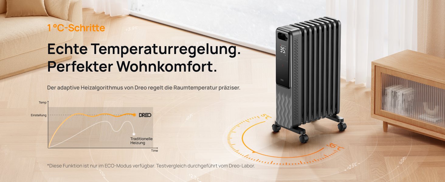 Echte Temperaturregelung. Perfekter Wohnkomfort.