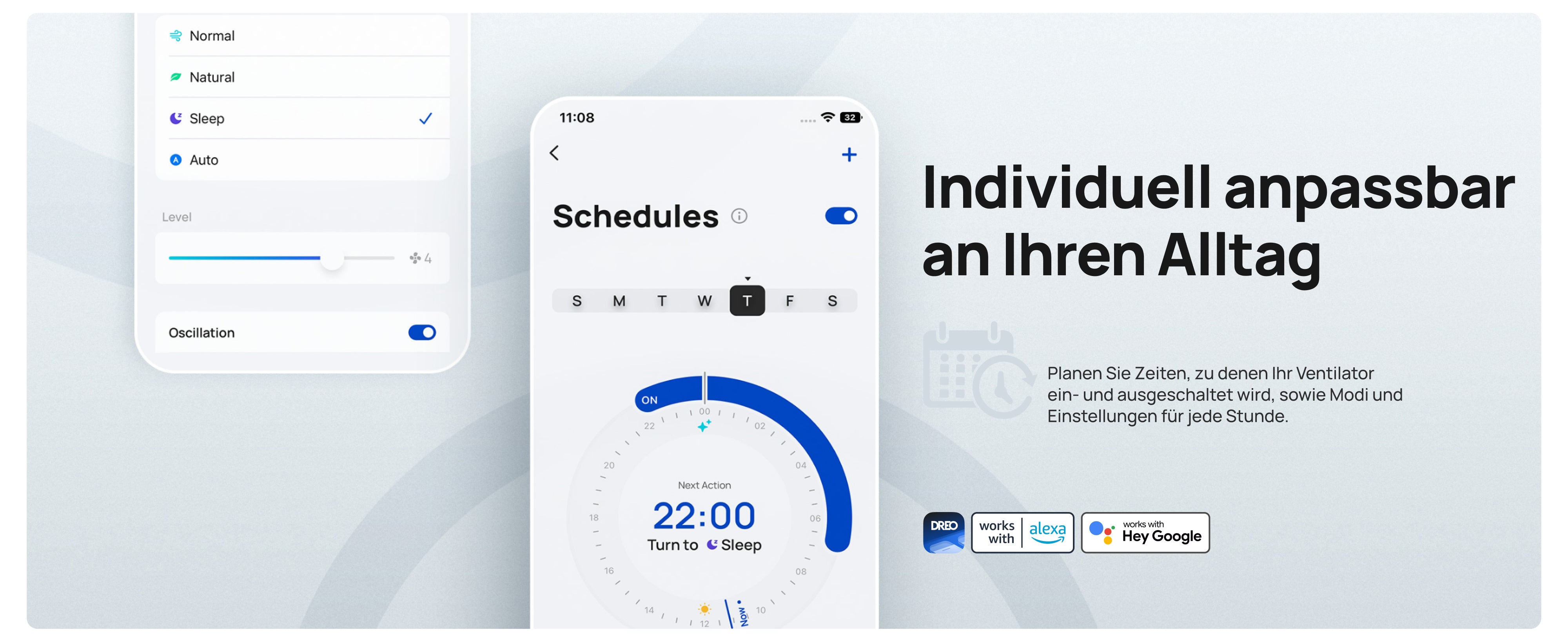 Individuell anpassbar an Ihren Alltag