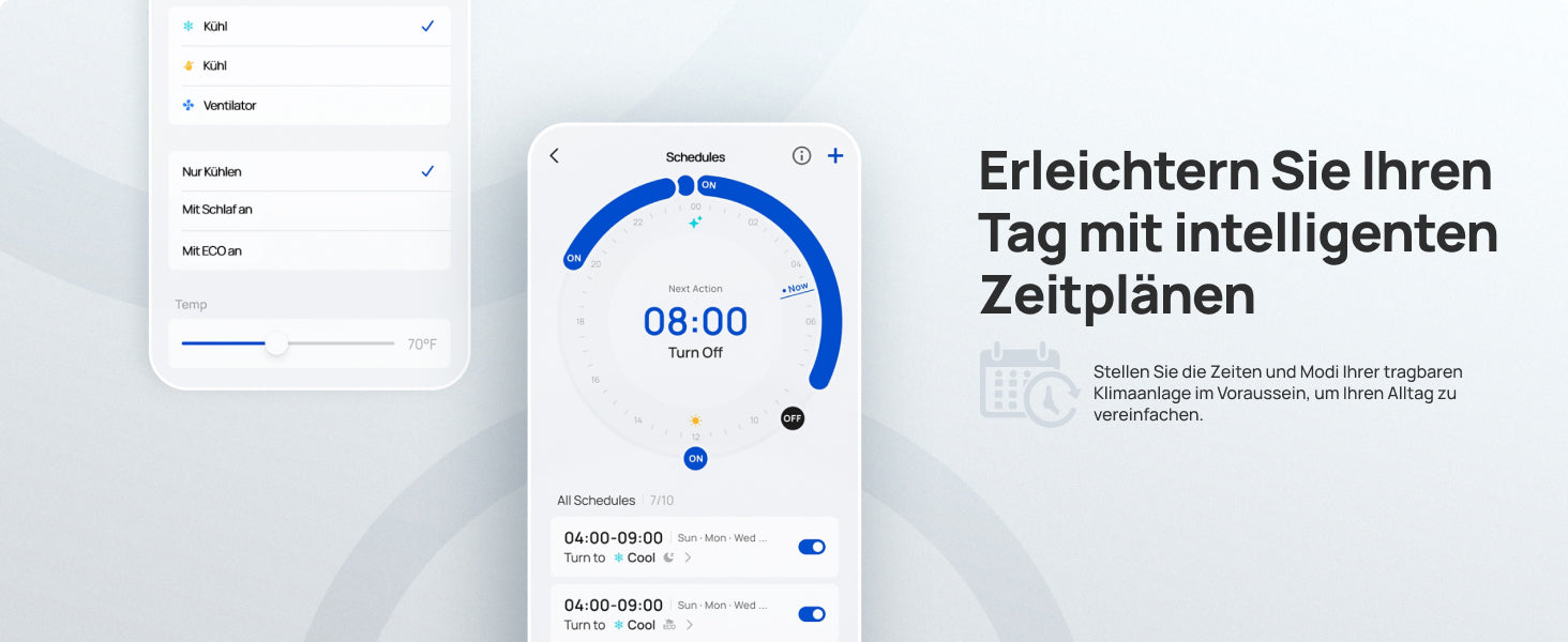 Erleichtern Sie Ihren Tag mit intelligenten Zeitplänen