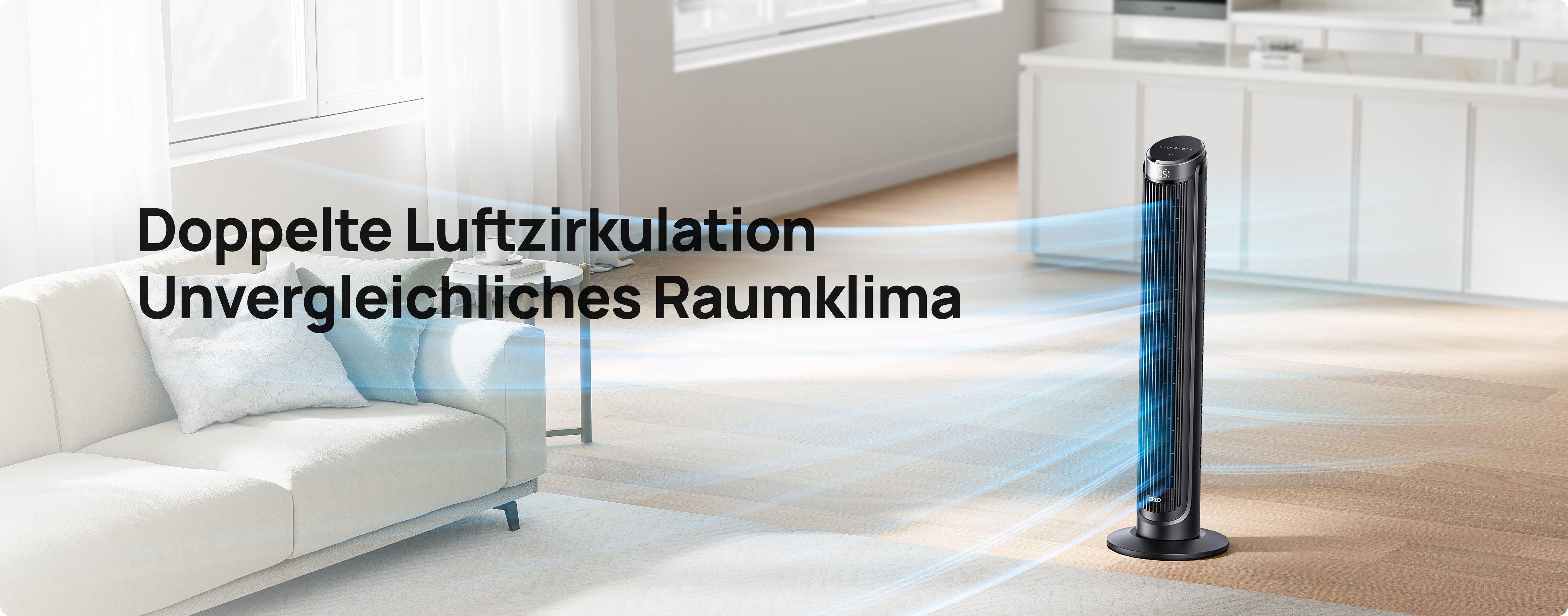 Doppelte Luftzirkulation Unvergleichliches Raumklima