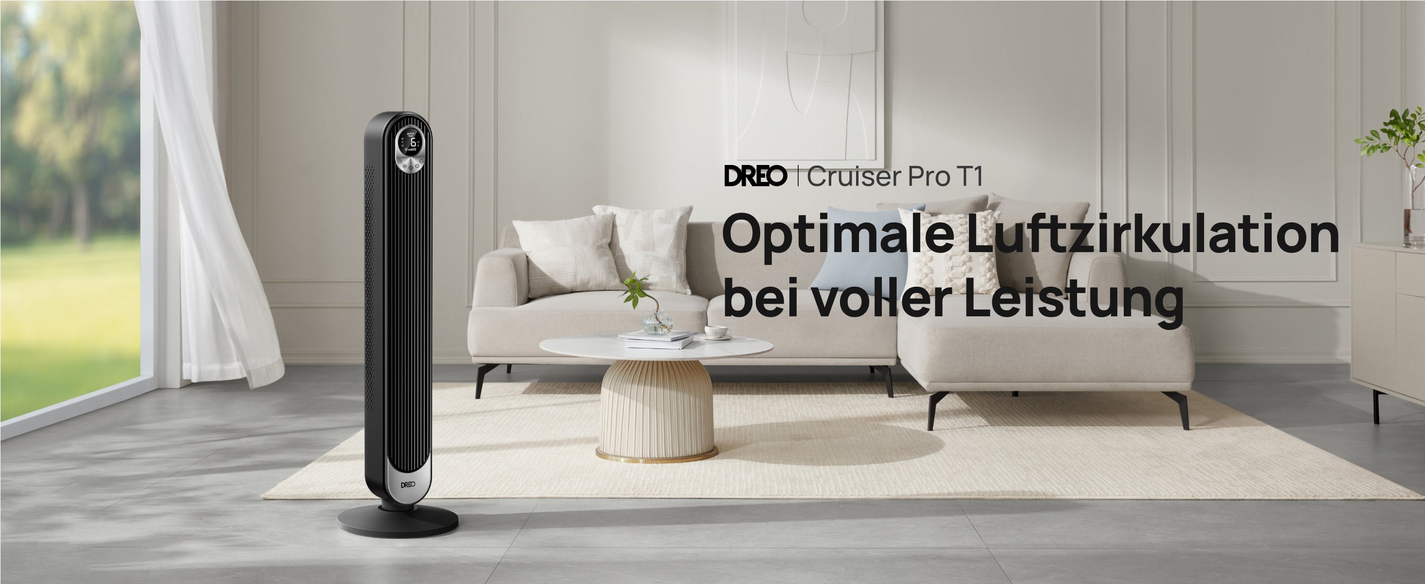 Optimale Luftzirkulation bei voller Leistung
