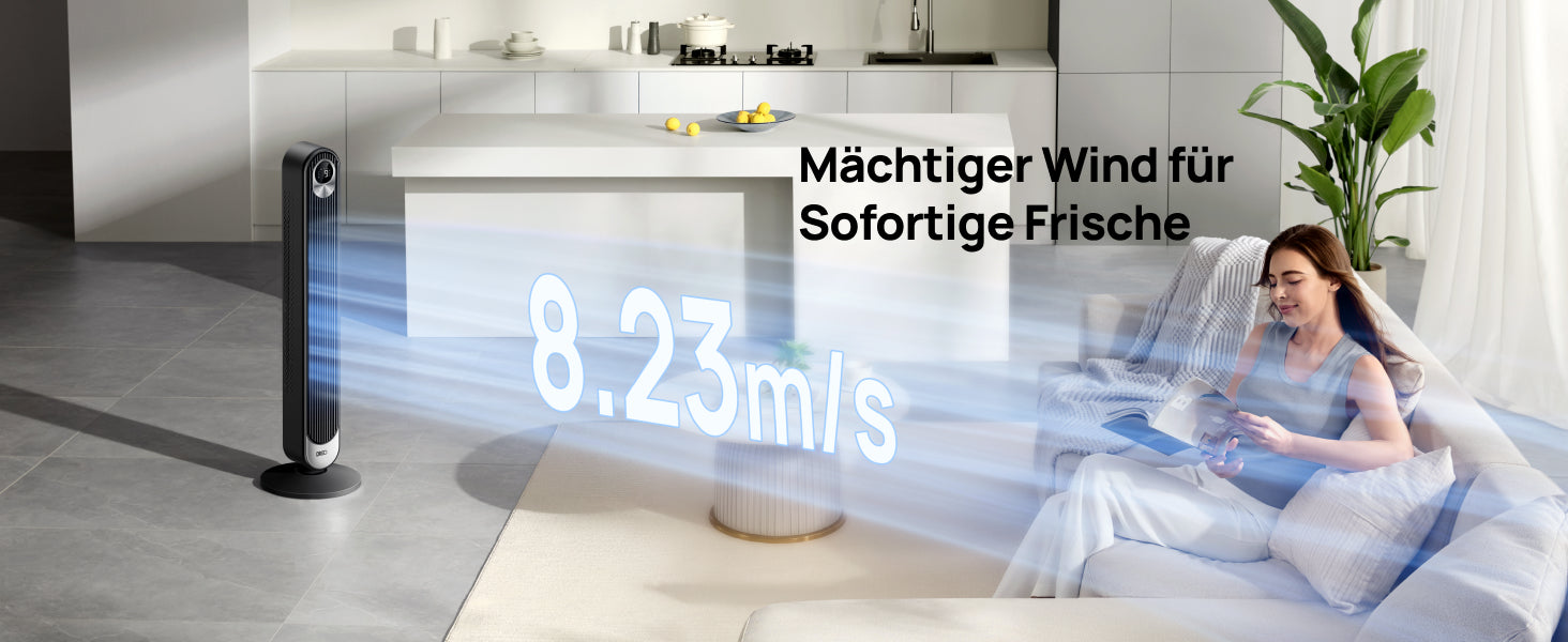 Mächtiger Wind für Sofortige Frische