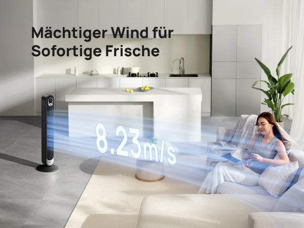 Mächtiger Wind für Sofortige Frische