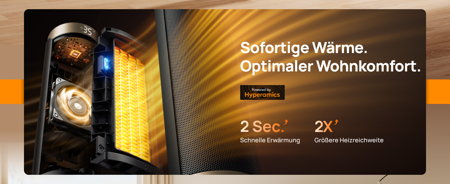 Sofortige Wärme.
Optimaler Wohnkomfort