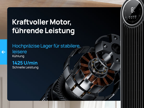 Kraftvoller Motor, führende Leistung