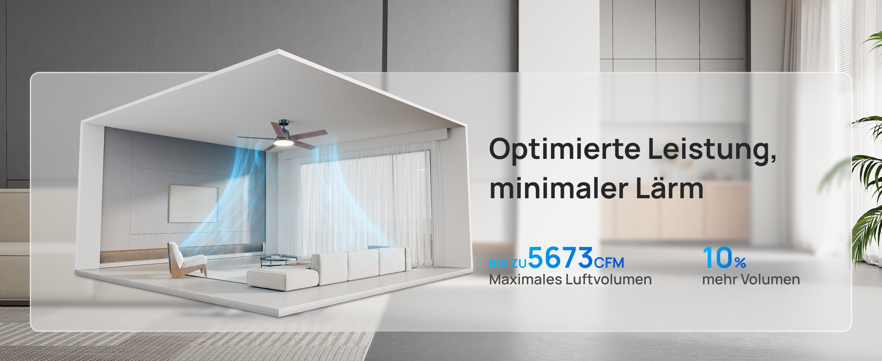 Optimierte Leistung, minimaler Lärm
