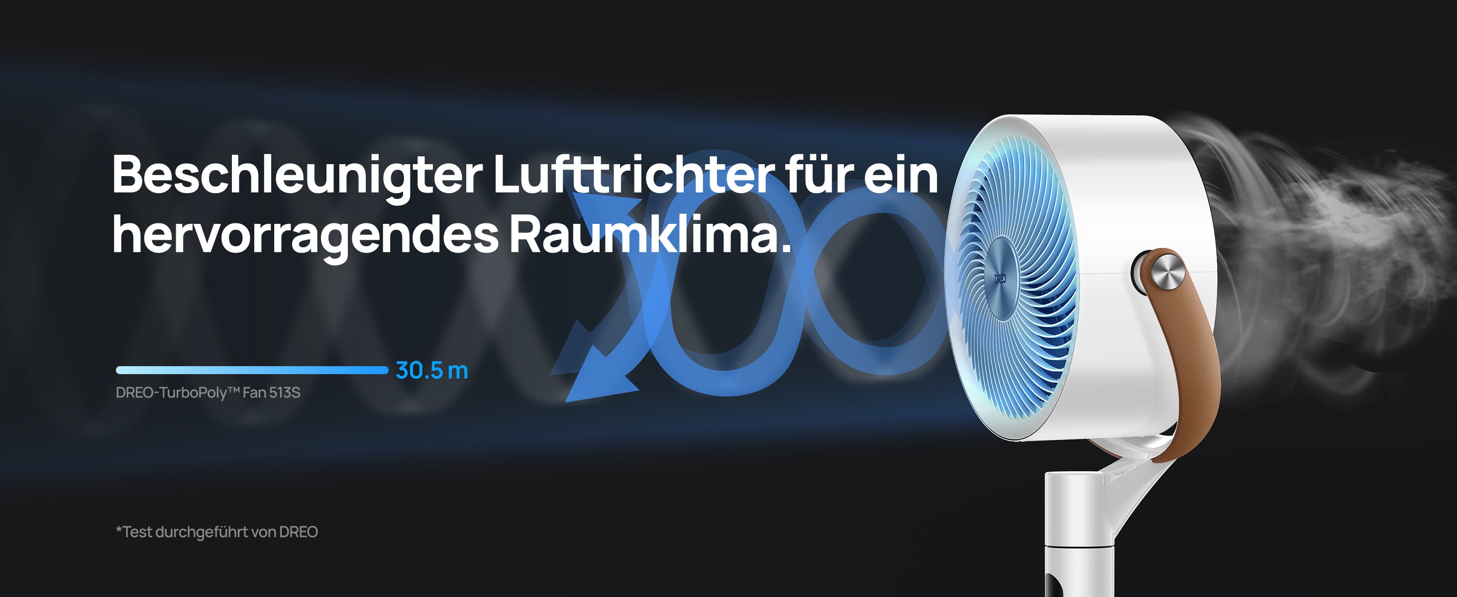 Beschleunigter Lufttrichter für ein hervorragendes Raumklima.
