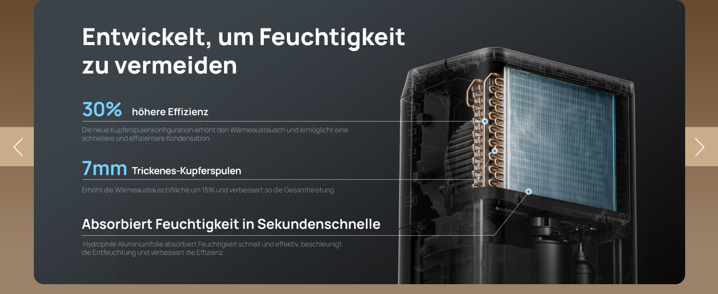 Entwickelt, um Feuchtigkeit zu vermeiden