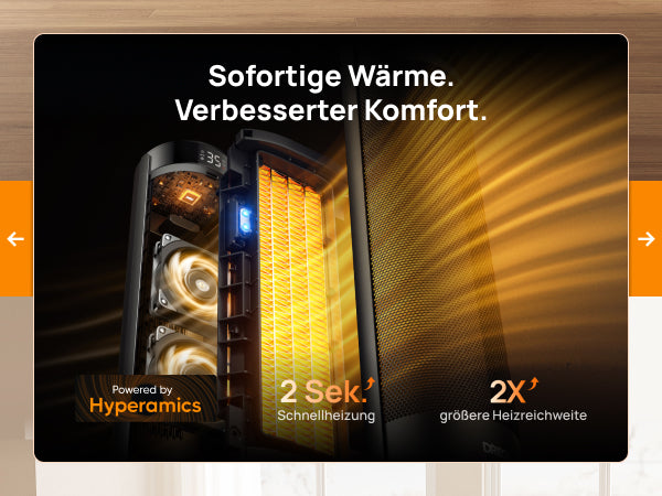 Sofortige Wärme. Verbesserter Komfort.