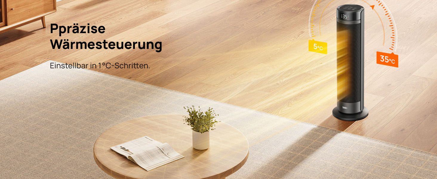 Ppräzise Wärmesteuerung