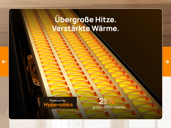 Übergroße Hitze. Verstärkte Wärme.