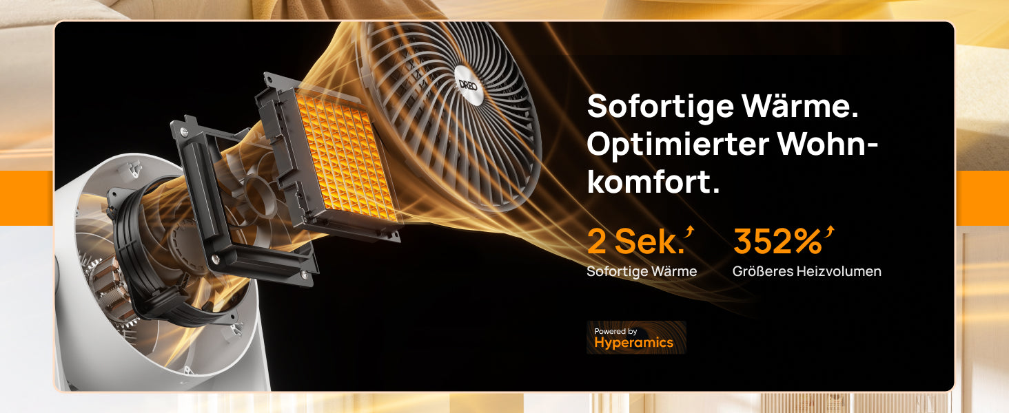 Sofortige Wärme. Optimierter Wohn-komfort.