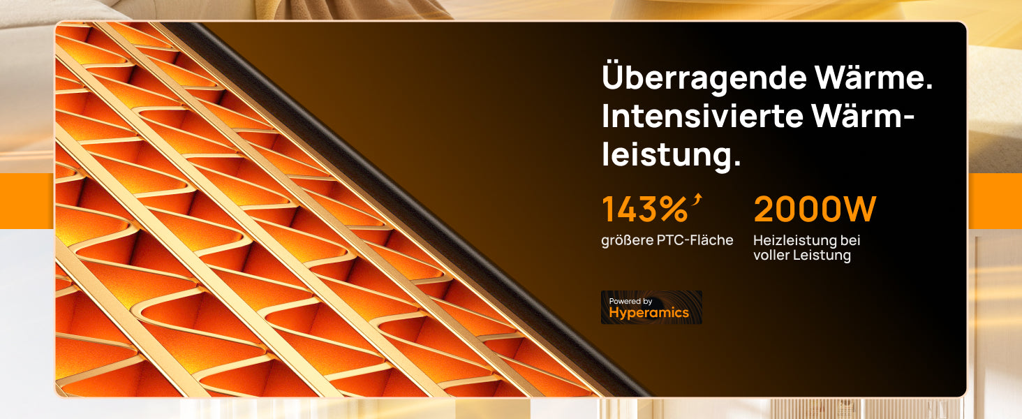 Überragende Wärme.Intensivierte Wärm-leistung.