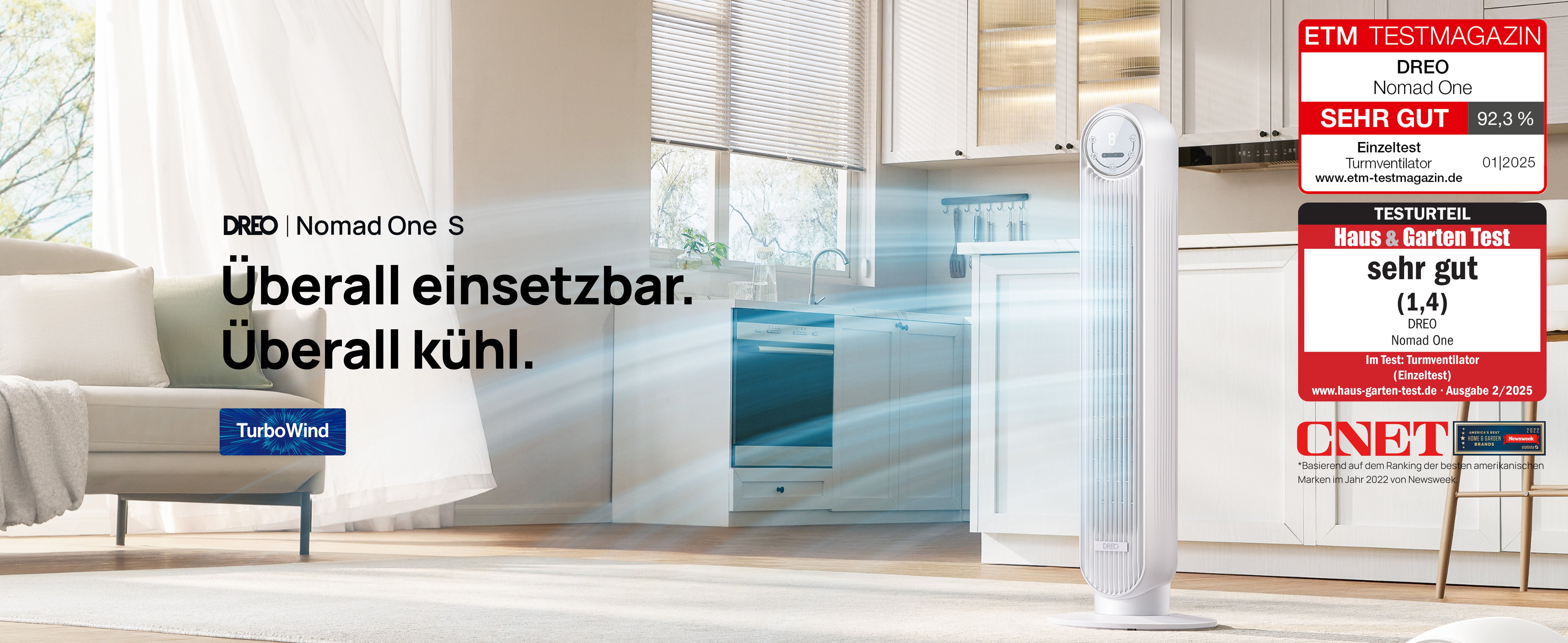 Überall einsetzbar. Überall kühl.