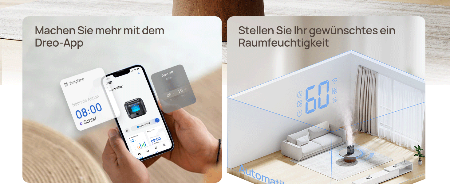Machen Sie mehr mit dem Dreo-App