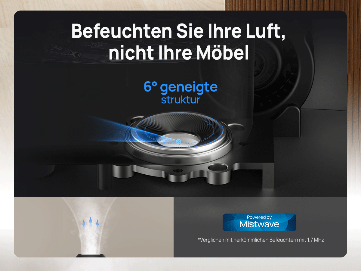 Befeuchten Sie Ihre Luft, nicht Ihre Möbel