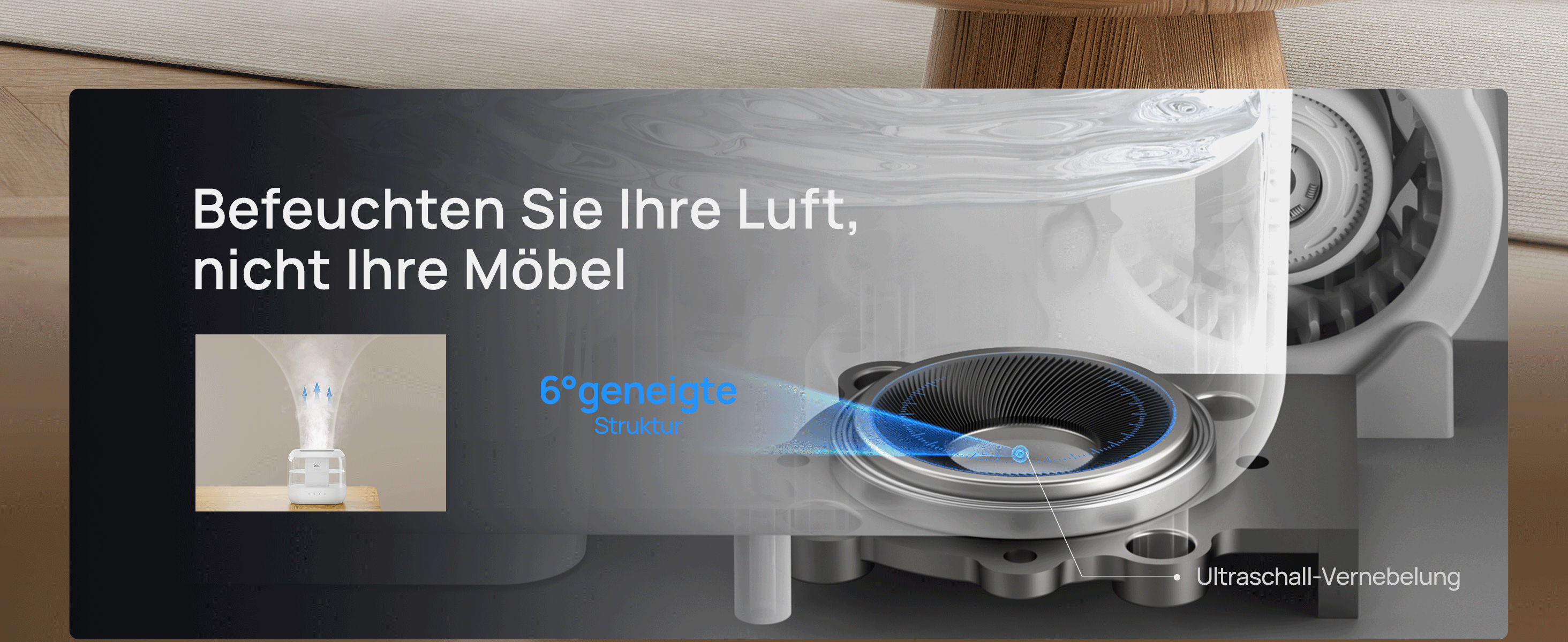 Befeuchten Sie Ihre Luft, nicht Ihre Möbel