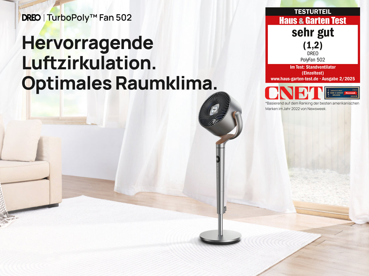 Hervorragende Luftzirkulation. Optimales Raumklima.