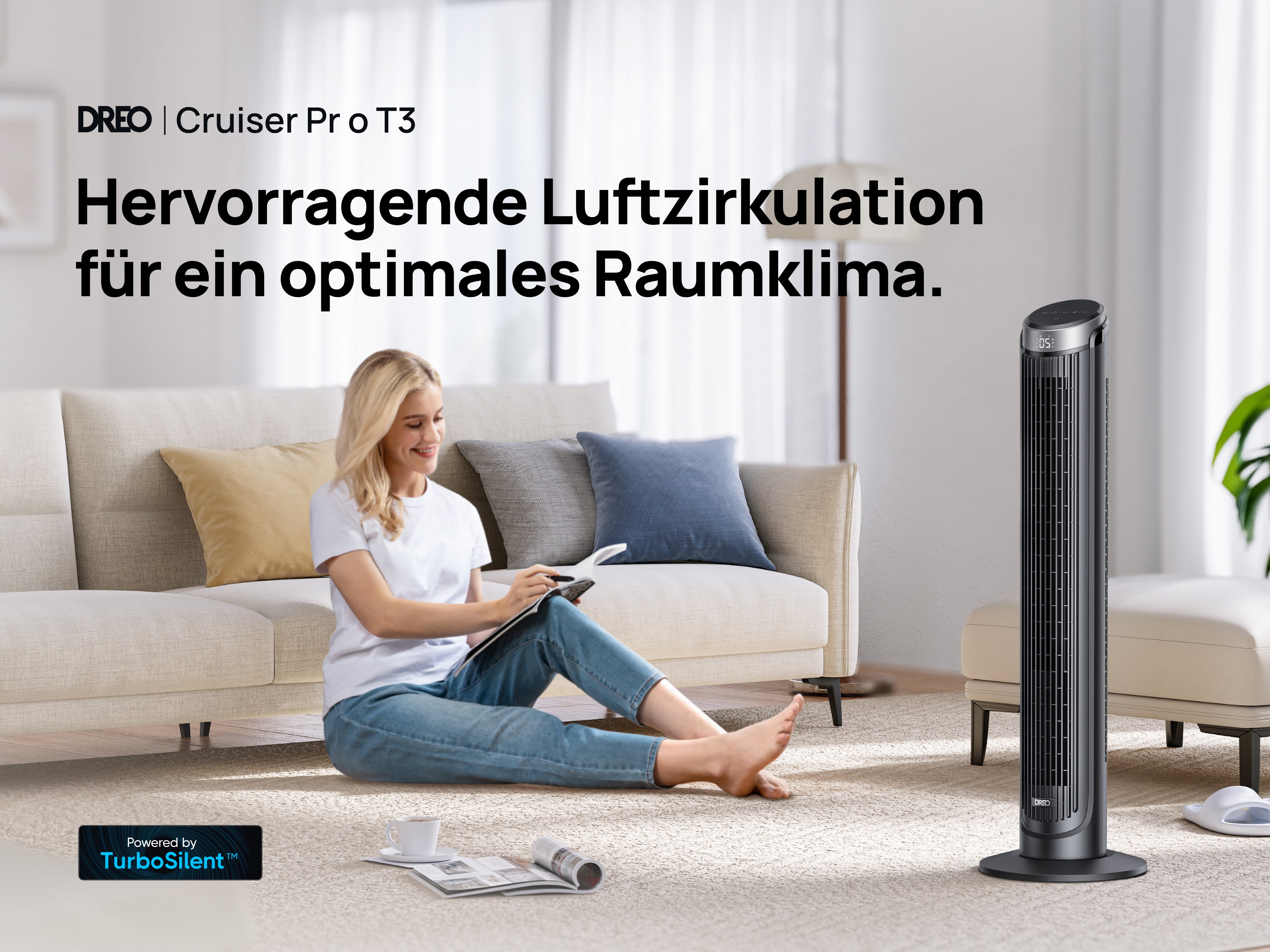 Hervorragende Luftzirkulation für ein optimales Raumklima.