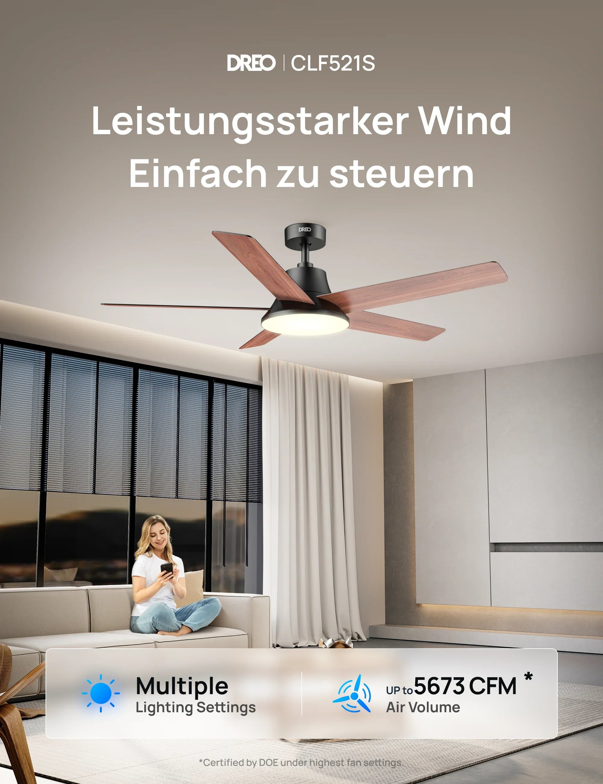 Deckenventilator CLF521 - DREO DE