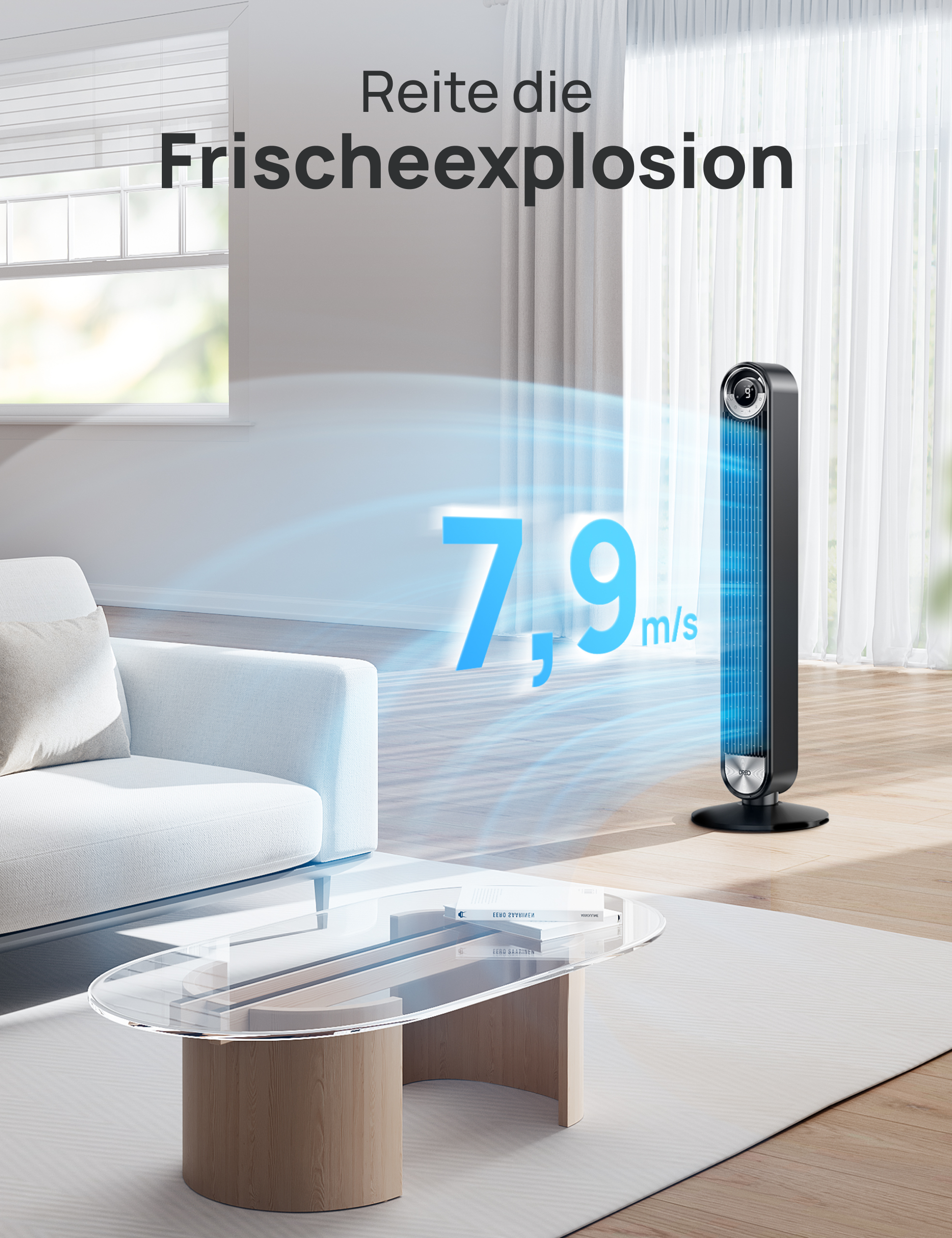 Turmventilator Cruiser Pro T2S