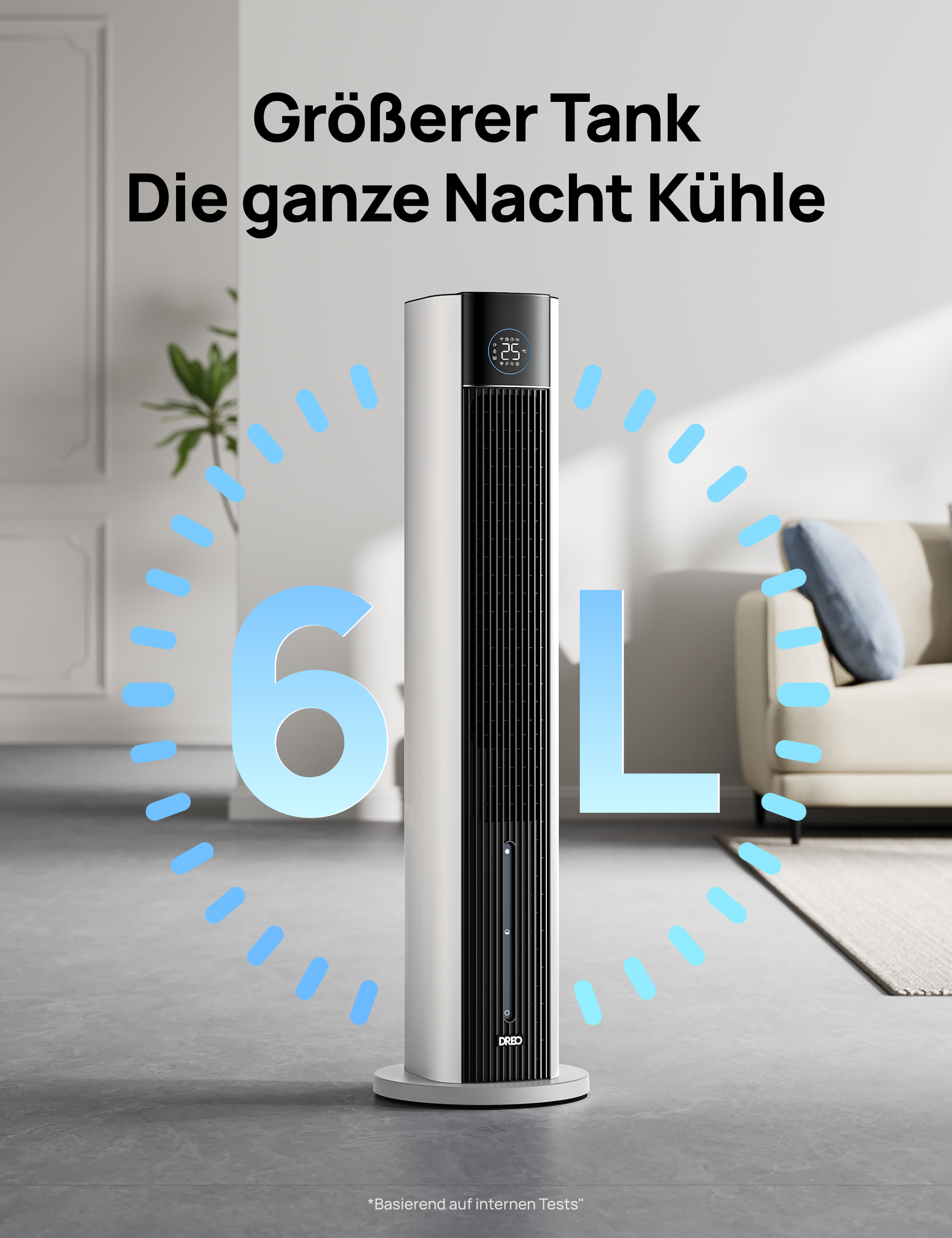 Turmventilator mit Wasserkühlung IceWind 712S - DREO DE