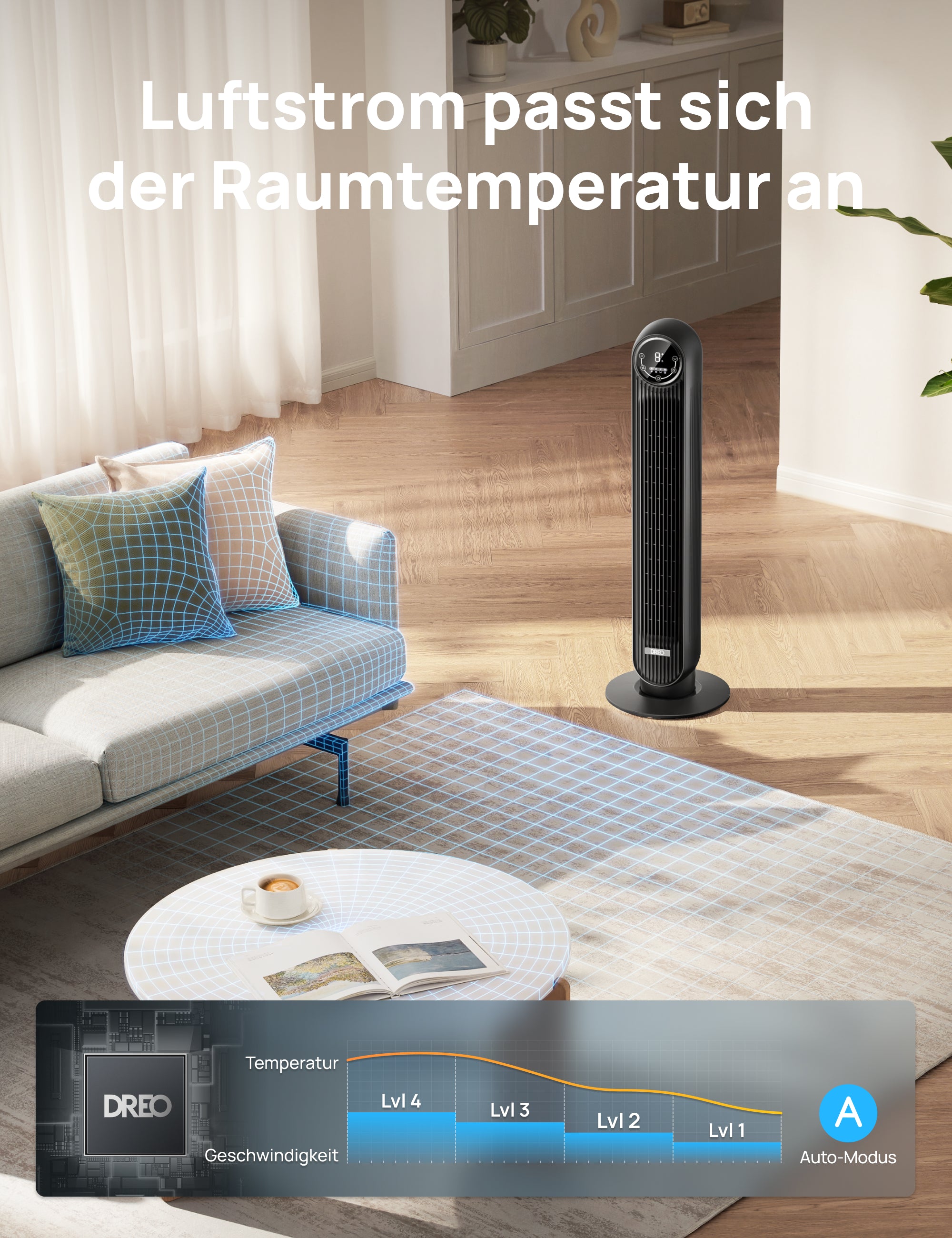 Intelligenter Turmventilator Nomad One S - DREO DE