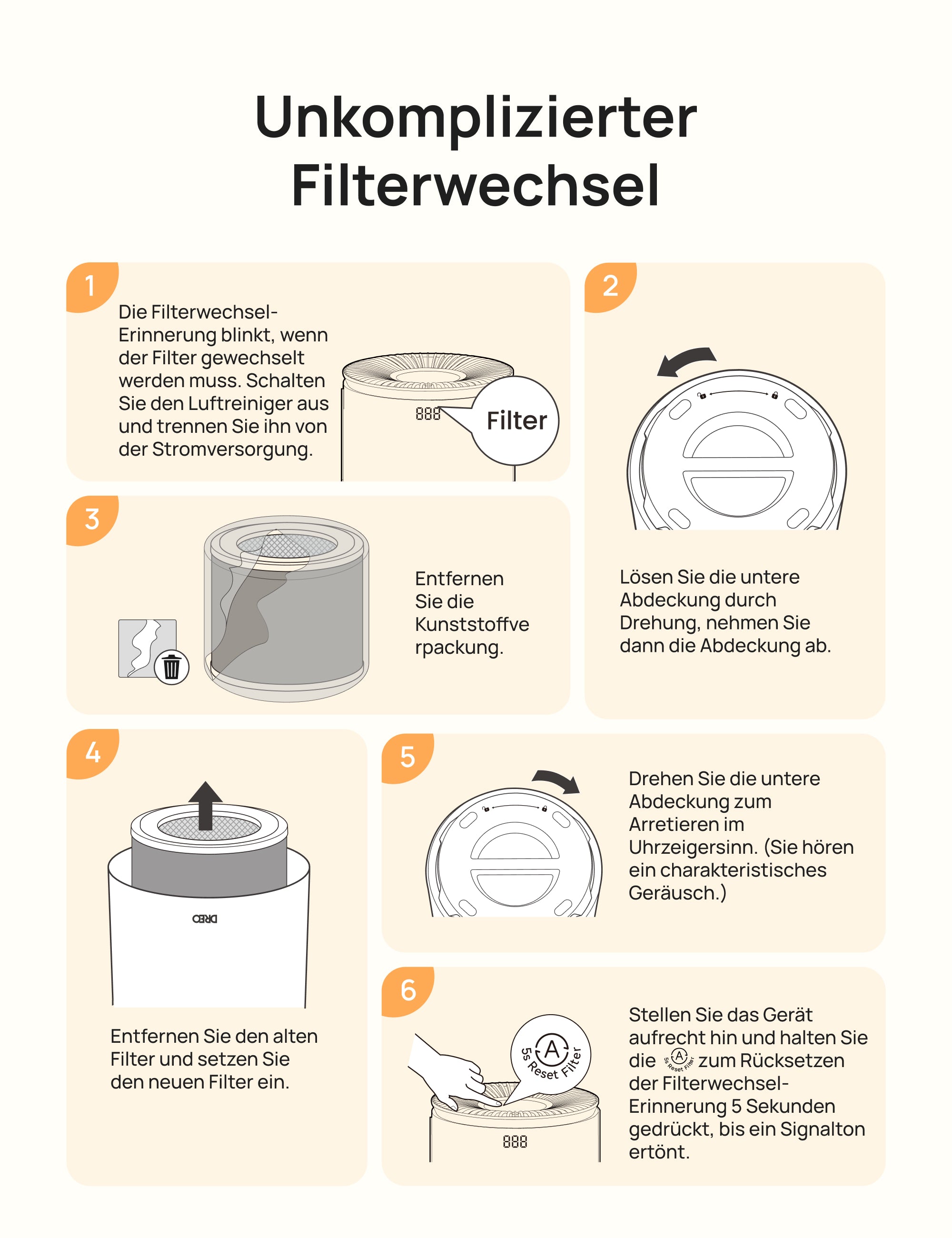 Luftreiniger 3-in-1 HEPA Pro-Filter für 539AS/530S Silber/Schwarz/Starlight