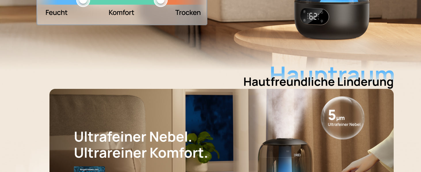 Hautfreundliche Linderung