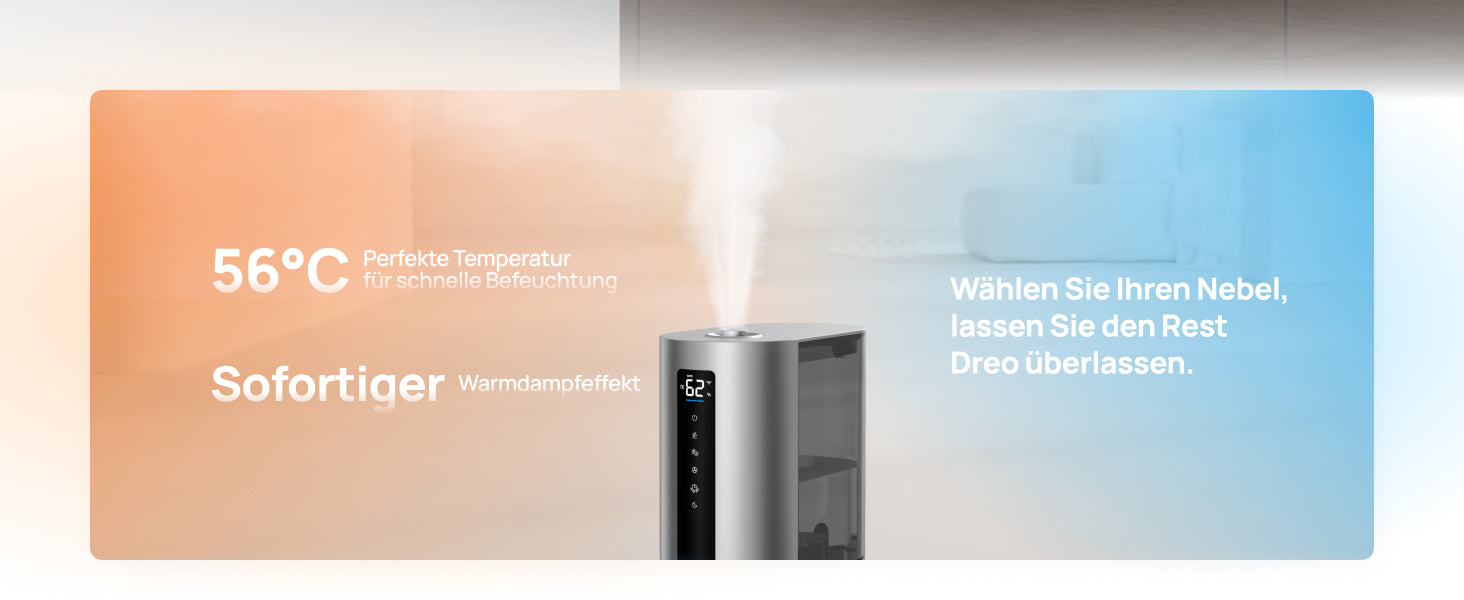Sofortiger Warmdampfeffekt