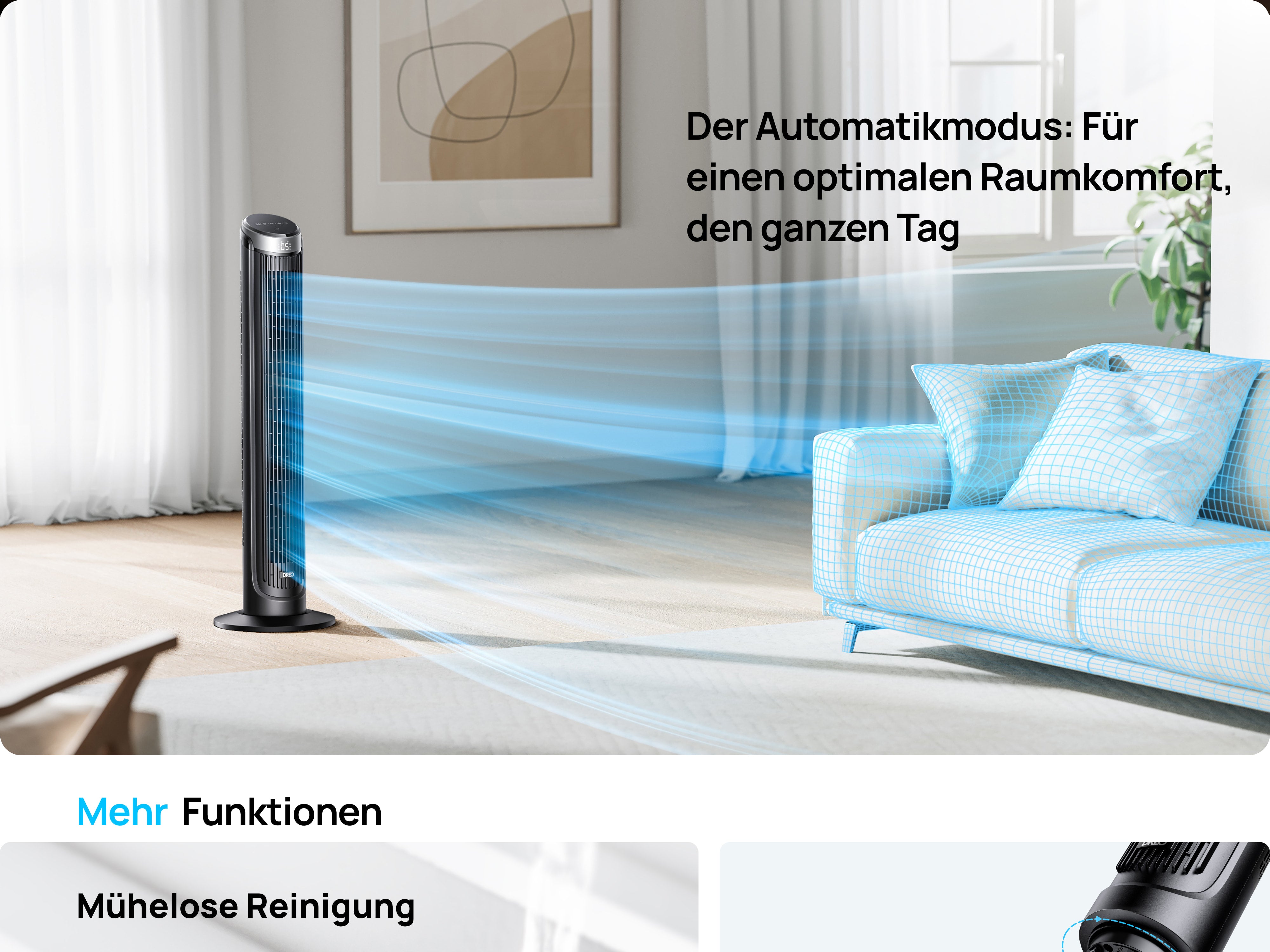 Der Automatikmodus: Für einen optimalen Raumkomfort, den ganzen Tag