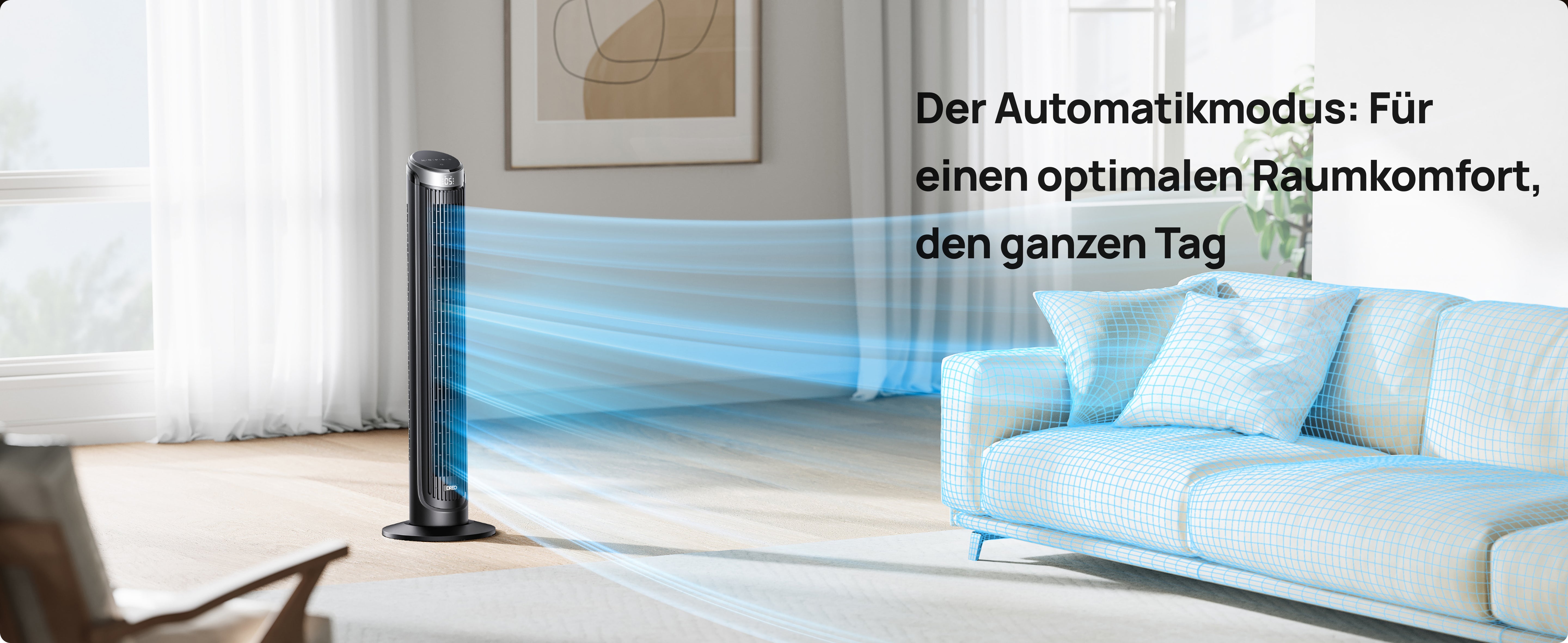 Der Automatikmodus: Für einen optimalen Raumkomfort, den ganzen Tag