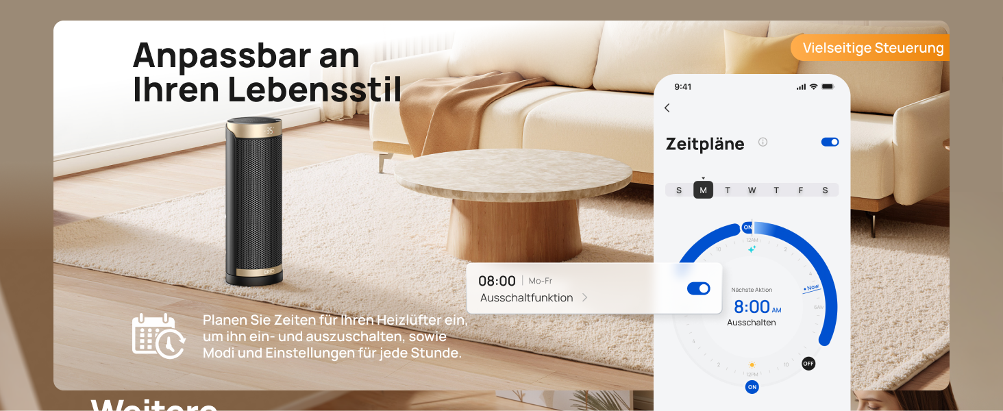 Anpassbar an Ihren Lebensstil