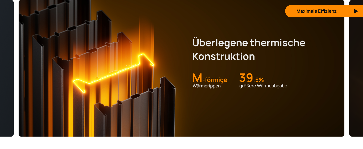 Überlegene thermische Konstruktion