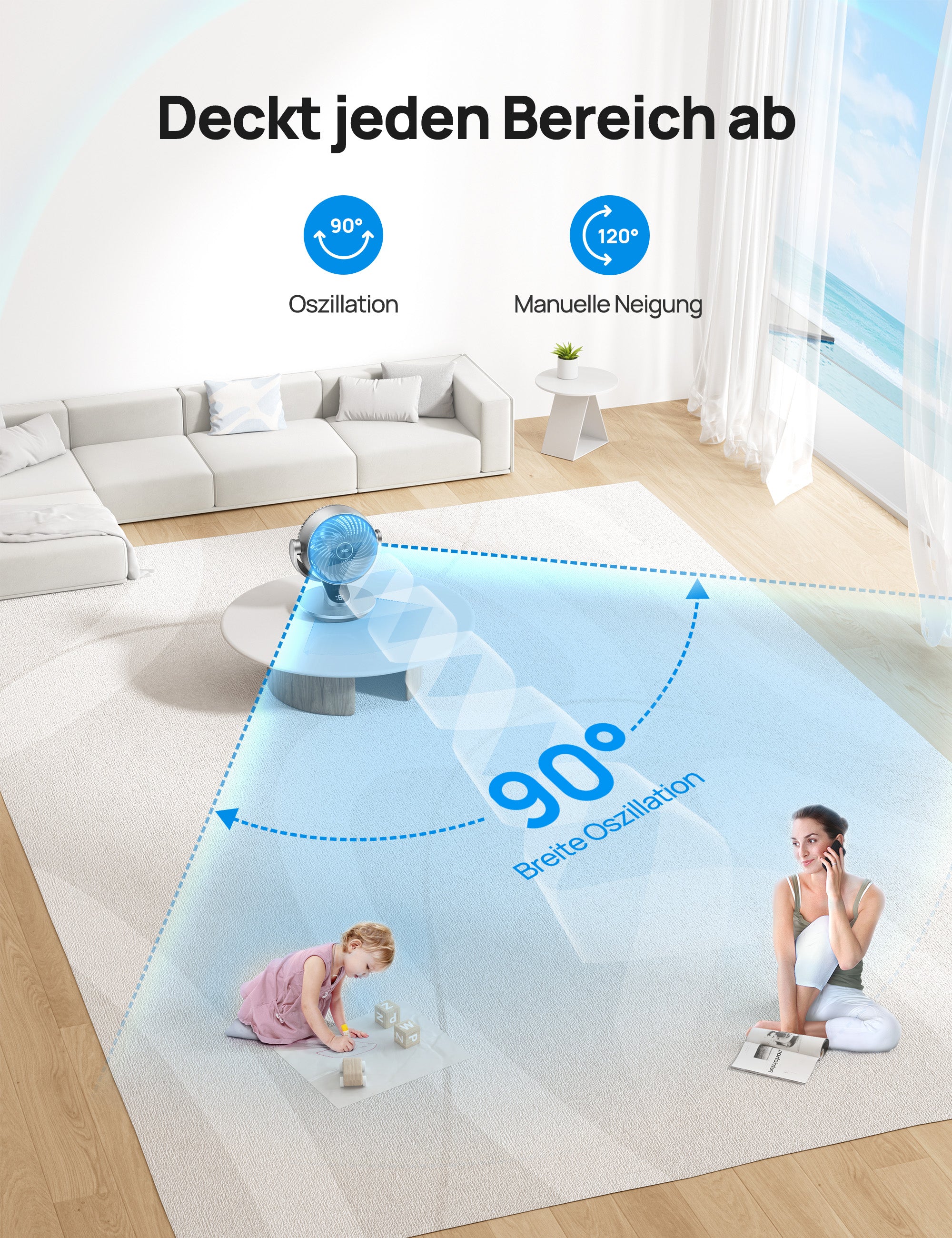 TurboPoly™ Tischventilator 511S
