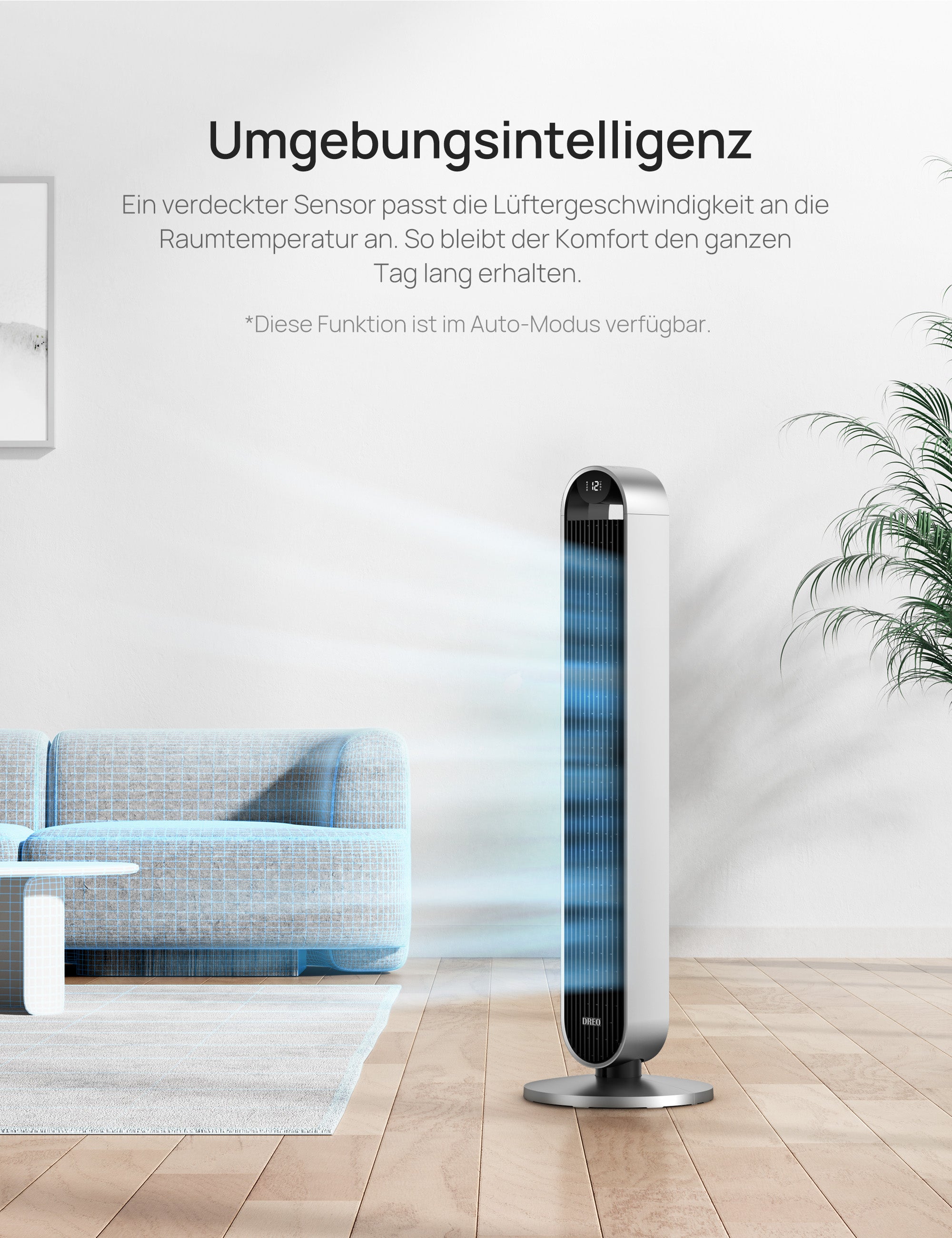 Intelligenter Turmventilator Pilot Max S