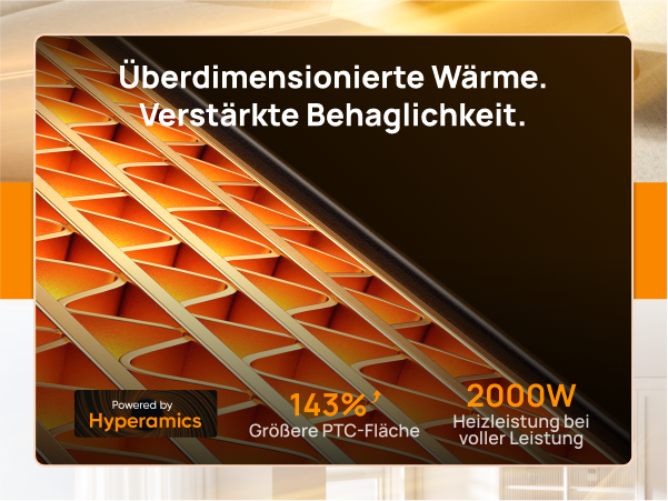 Überragende Wärme.Intensivierte Wärm-leistung.