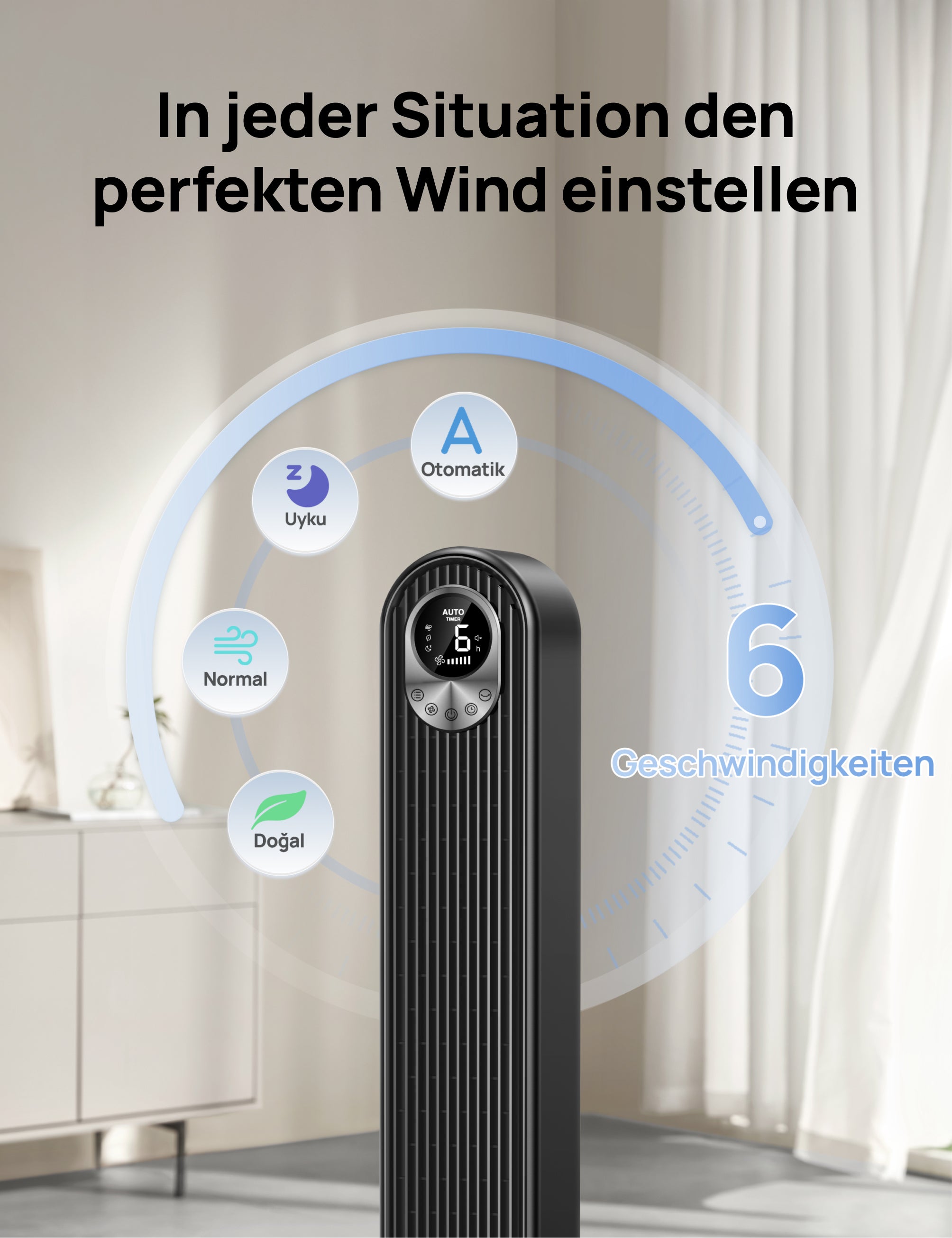 Turmventilator Cruiser Pro T1