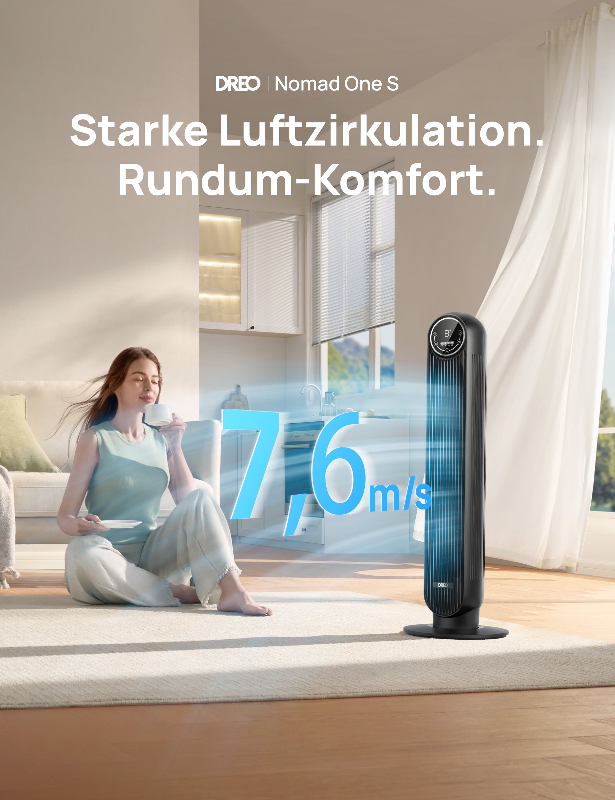 Intelligenter Turmventilator Nomad One S