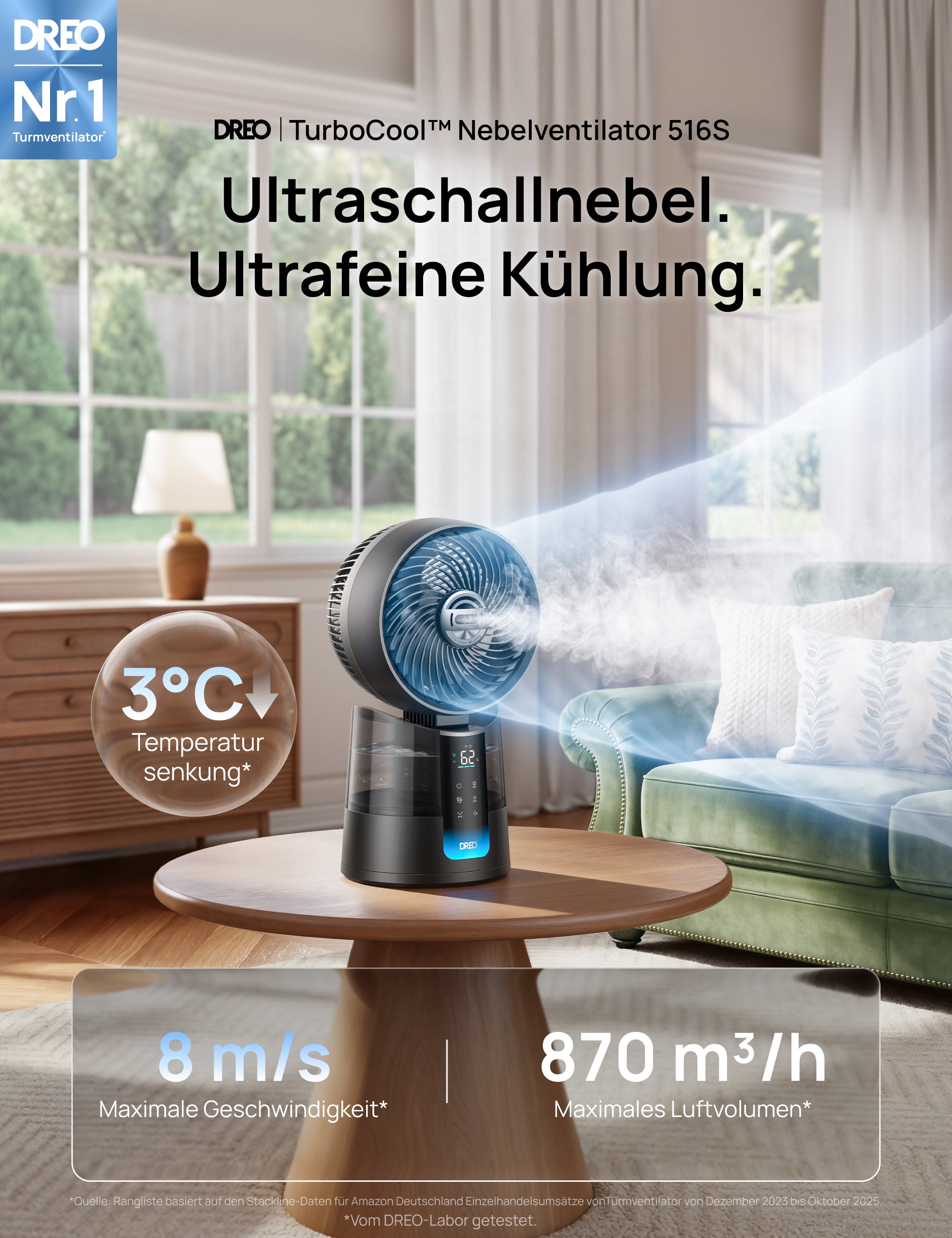 TurboCool™ Nebelventilator 516S