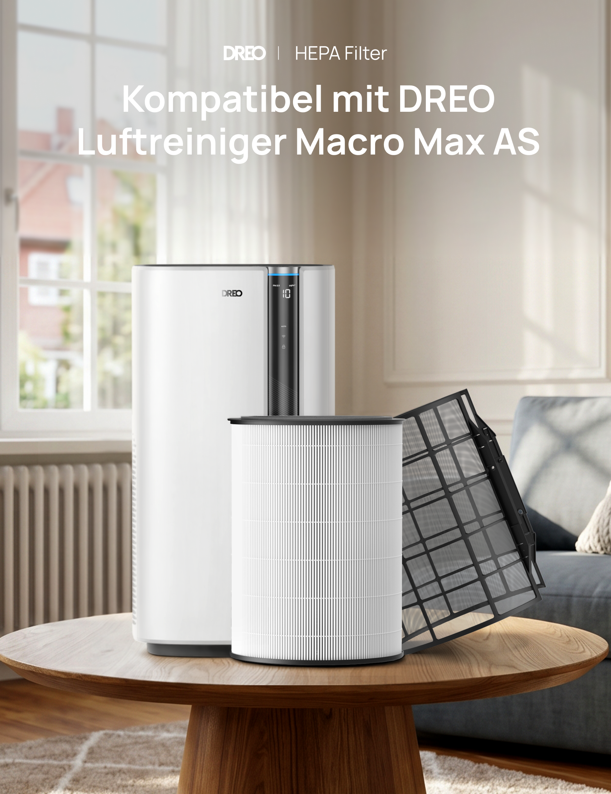 HEPA-Filter für Luftreiniger Macro Max AS