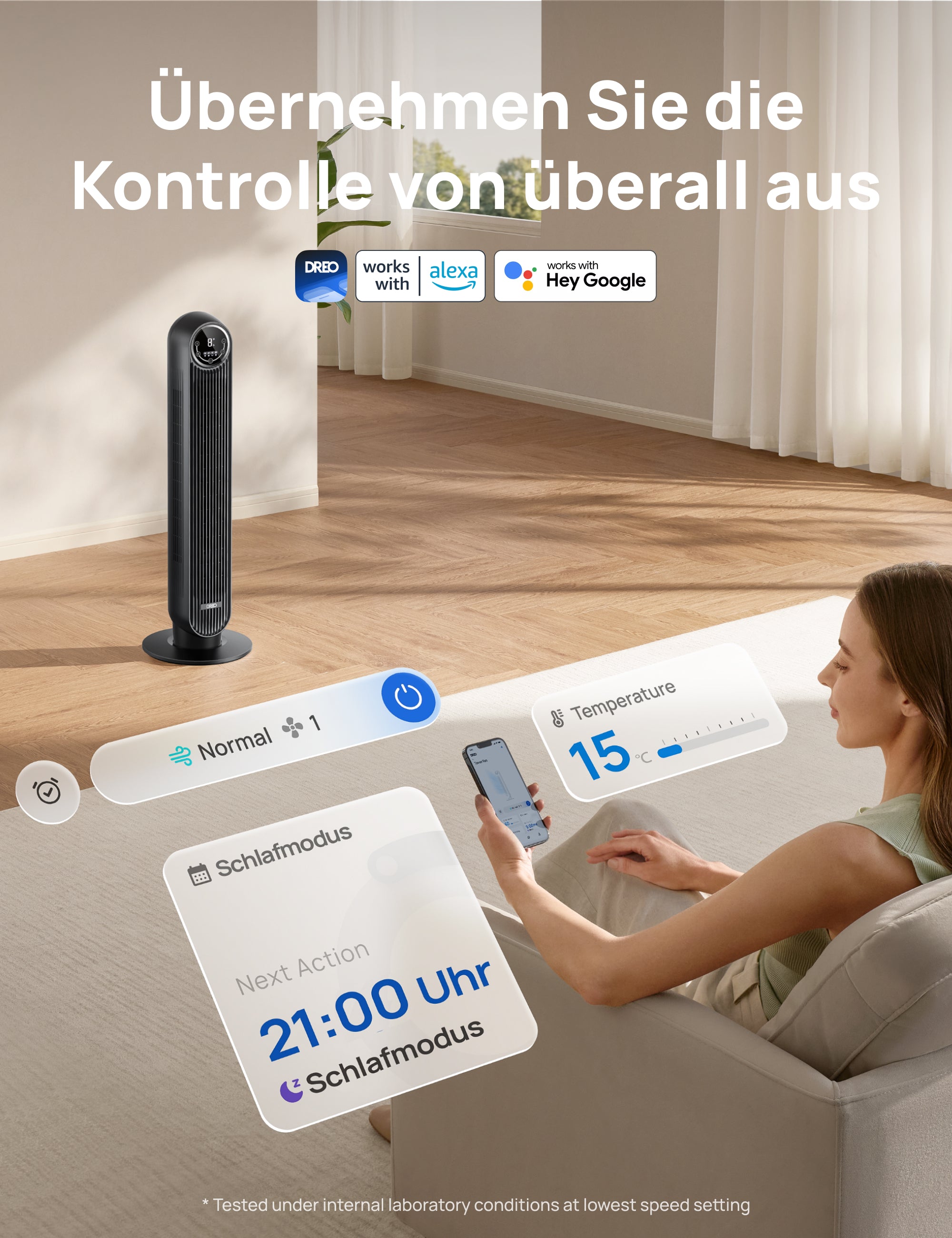 Intelligenter Turmventilator Nomad One S