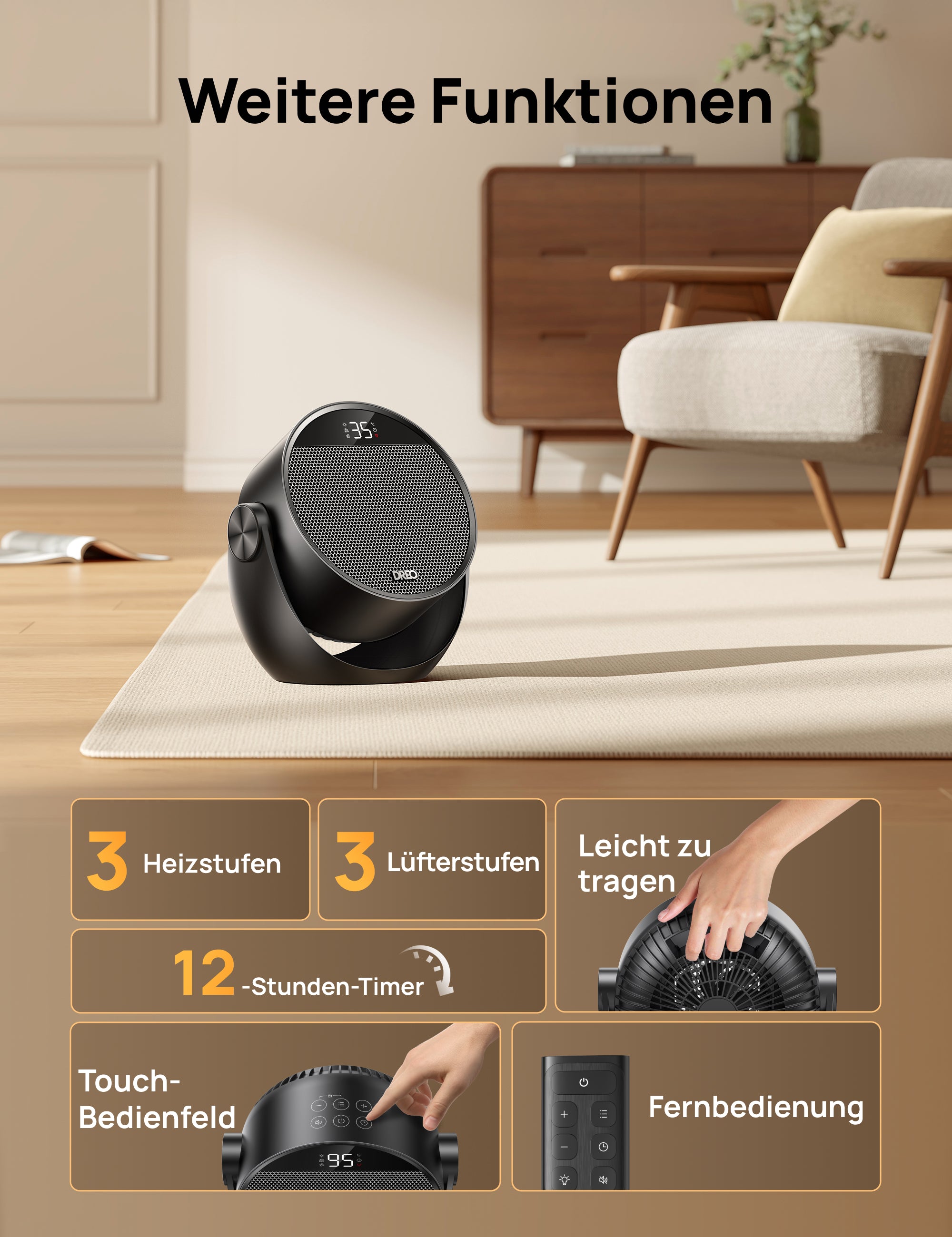 Heizlüfter Atom 320 - DREO DE